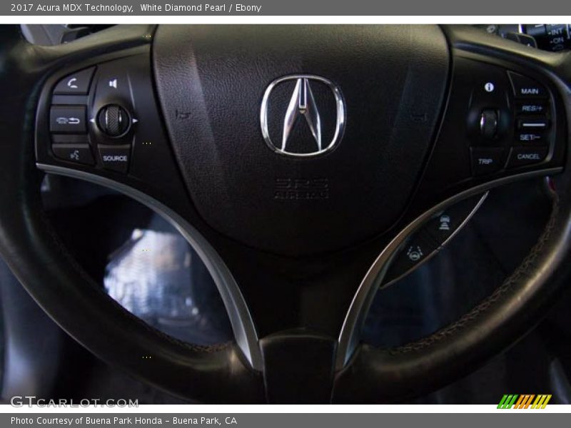 White Diamond Pearl / Ebony 2017 Acura MDX Technology
