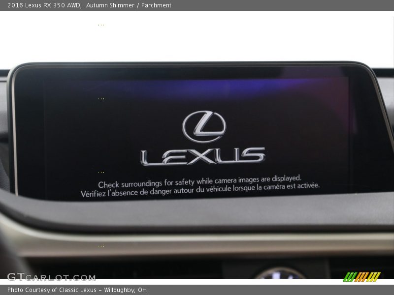 Autumn Shimmer / Parchment 2016 Lexus RX 350 AWD