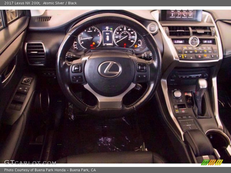 Atomic Silver / Black 2017 Lexus NX 200t