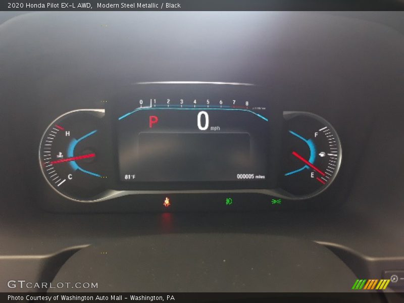 Modern Steel Metallic / Black 2020 Honda Pilot EX-L AWD