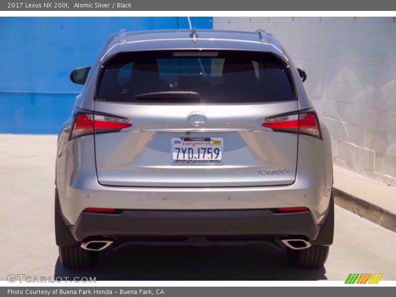 Atomic Silver / Black 2017 Lexus NX 200t