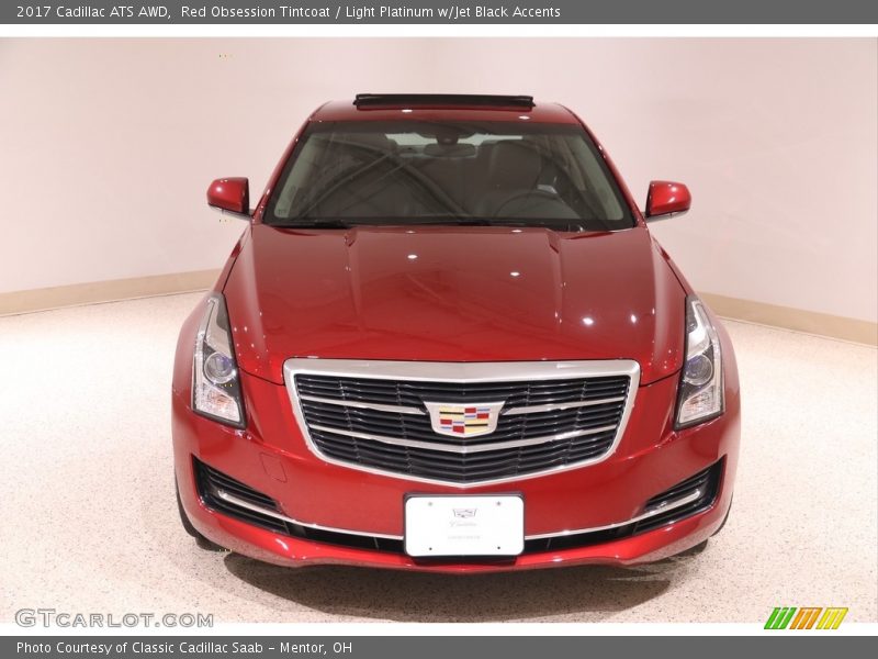 Red Obsession Tintcoat / Light Platinum w/Jet Black Accents 2017 Cadillac ATS AWD