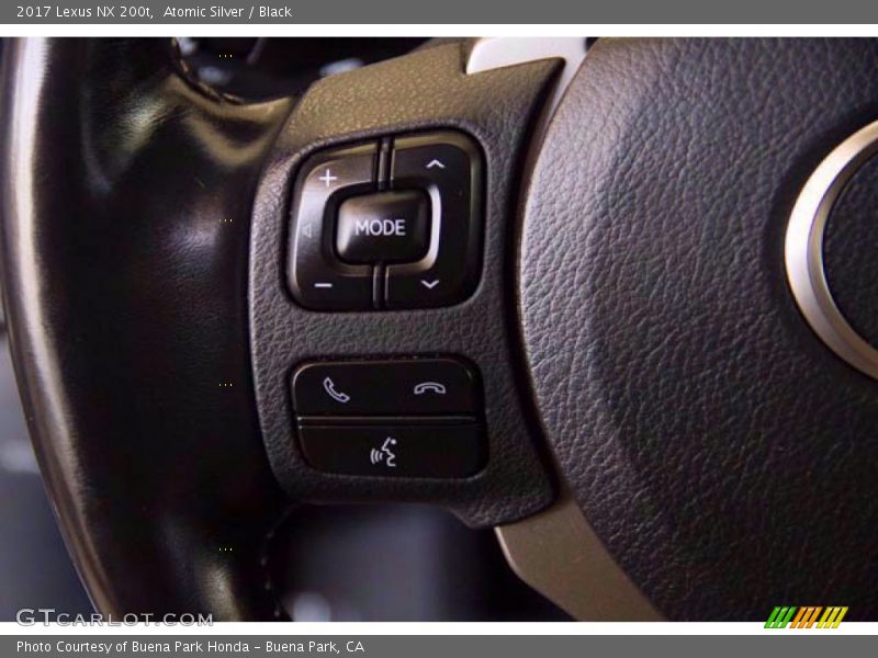 Atomic Silver / Black 2017 Lexus NX 200t