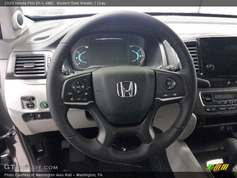 Modern Steel Metallic / Gray 2020 Honda Pilot EX-L AWD