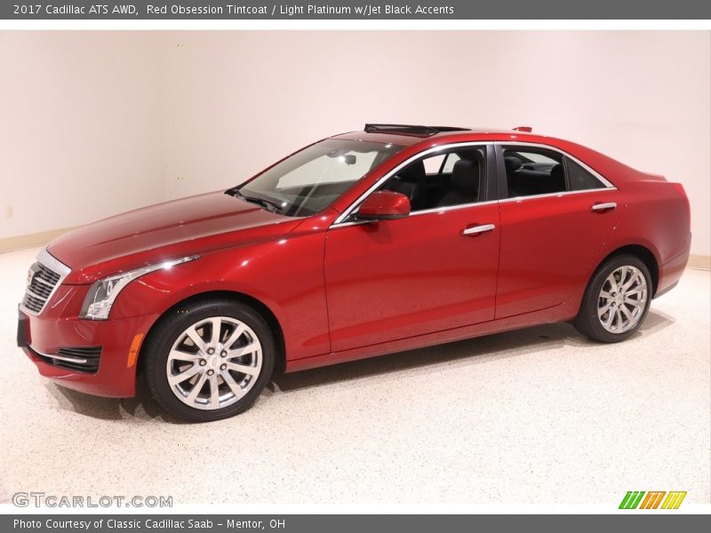 Red Obsession Tintcoat / Light Platinum w/Jet Black Accents 2017 Cadillac ATS AWD