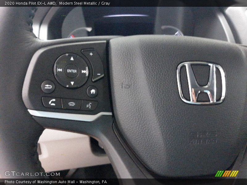 Modern Steel Metallic / Gray 2020 Honda Pilot EX-L AWD