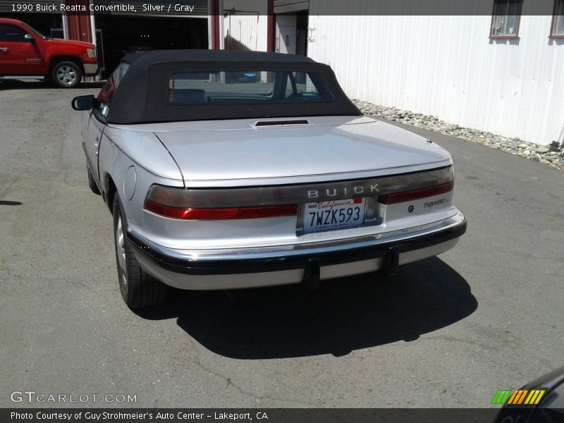 Silver / Gray 1990 Buick Reatta Convertible