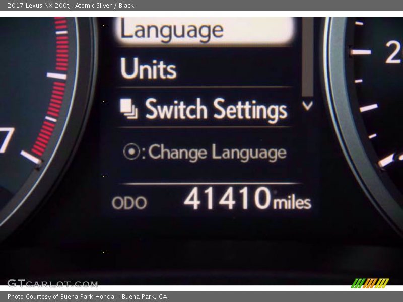 Atomic Silver / Black 2017 Lexus NX 200t