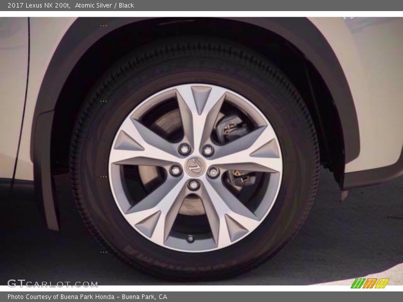 Atomic Silver / Black 2017 Lexus NX 200t