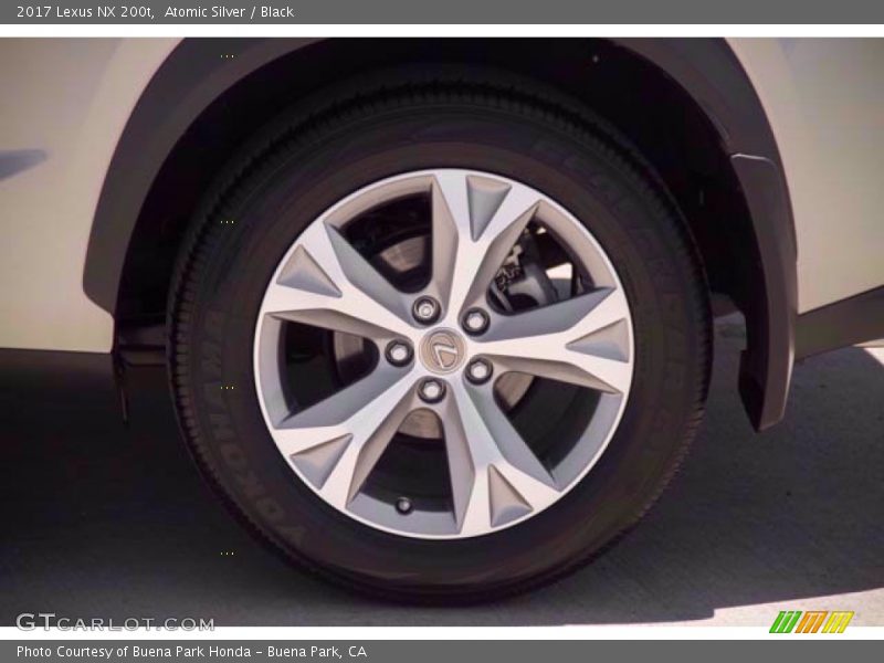 Atomic Silver / Black 2017 Lexus NX 200t