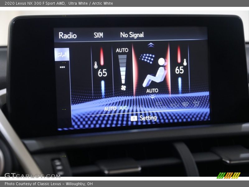 Controls of 2020 NX 300 F Sport AWD