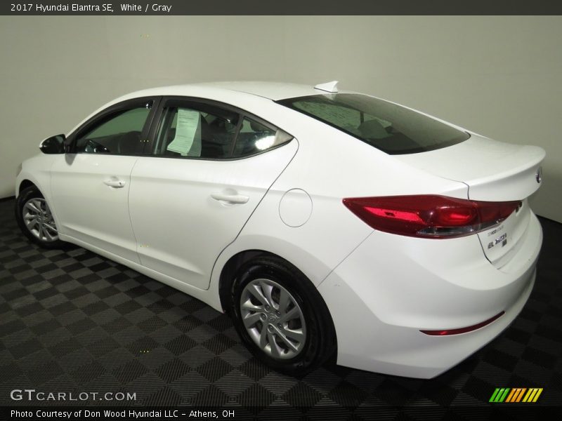 White / Gray 2017 Hyundai Elantra SE