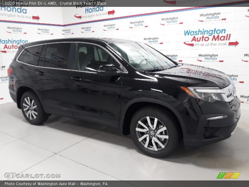 Crystal Black Pearl / Black 2020 Honda Pilot EX-L AWD