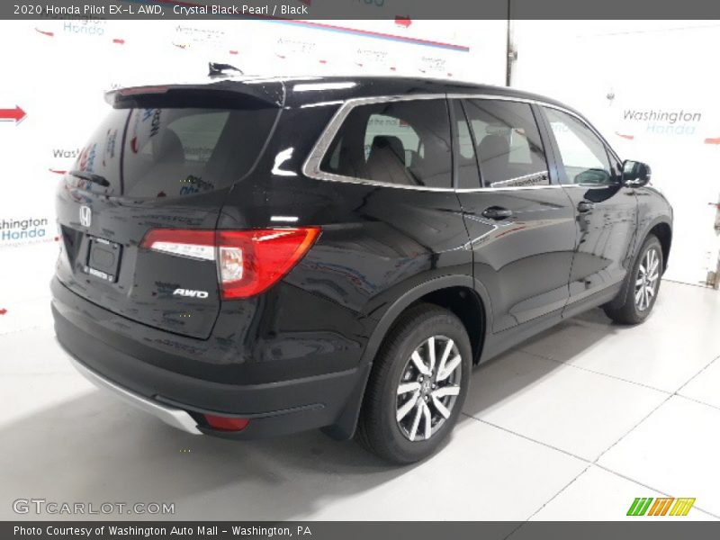 Crystal Black Pearl / Black 2020 Honda Pilot EX-L AWD