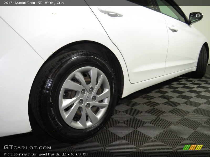 White / Gray 2017 Hyundai Elantra SE
