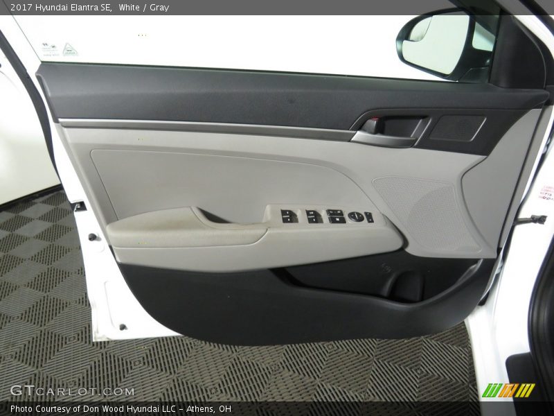 White / Gray 2017 Hyundai Elantra SE