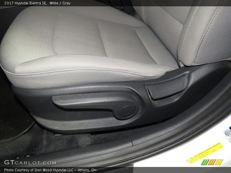 White / Gray 2017 Hyundai Elantra SE