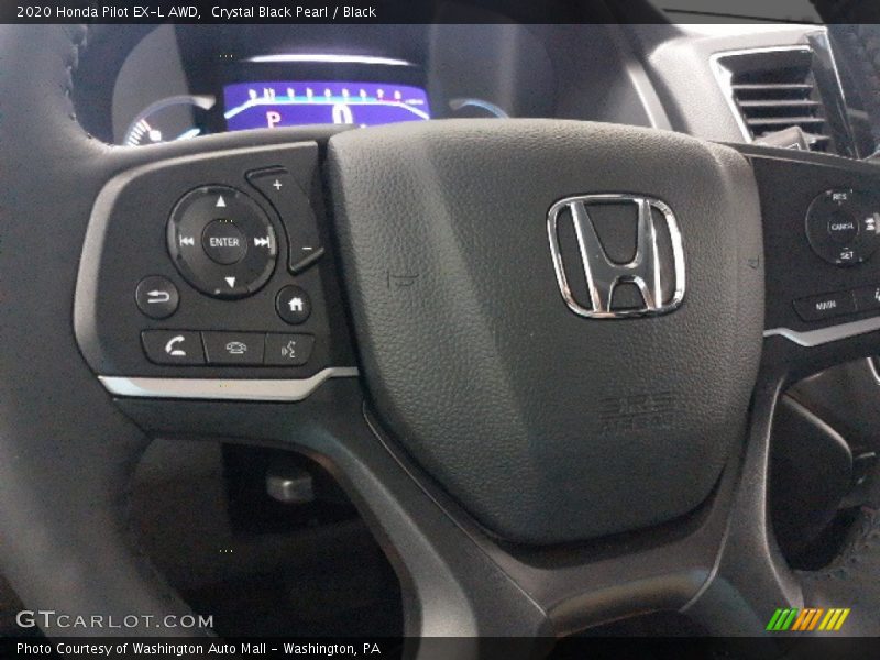 Crystal Black Pearl / Black 2020 Honda Pilot EX-L AWD