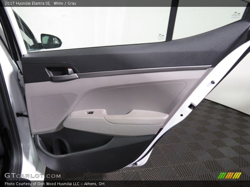 White / Gray 2017 Hyundai Elantra SE