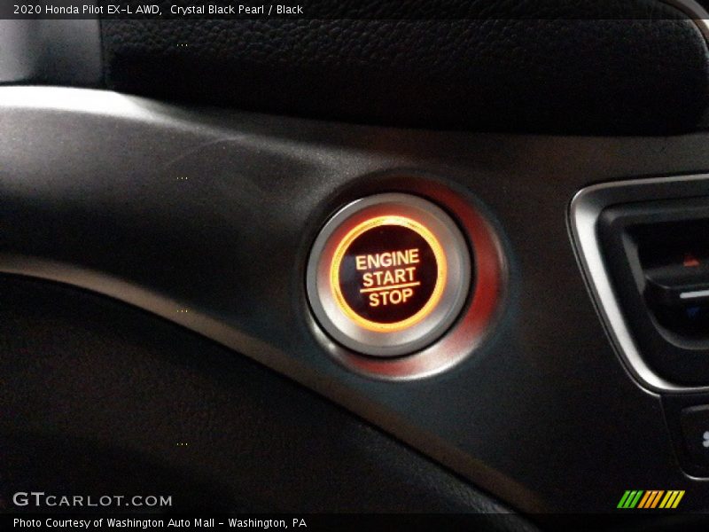Crystal Black Pearl / Black 2020 Honda Pilot EX-L AWD