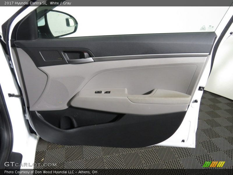 White / Gray 2017 Hyundai Elantra SE