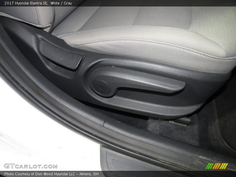White / Gray 2017 Hyundai Elantra SE