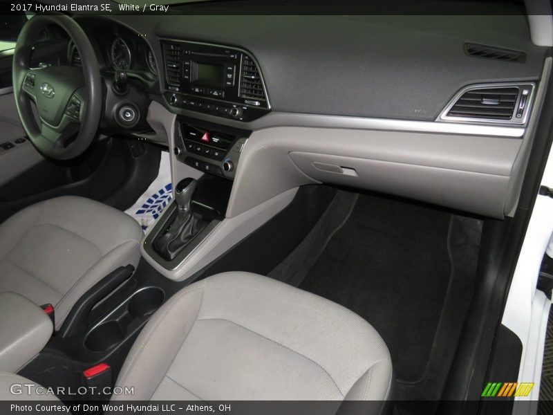 White / Gray 2017 Hyundai Elantra SE