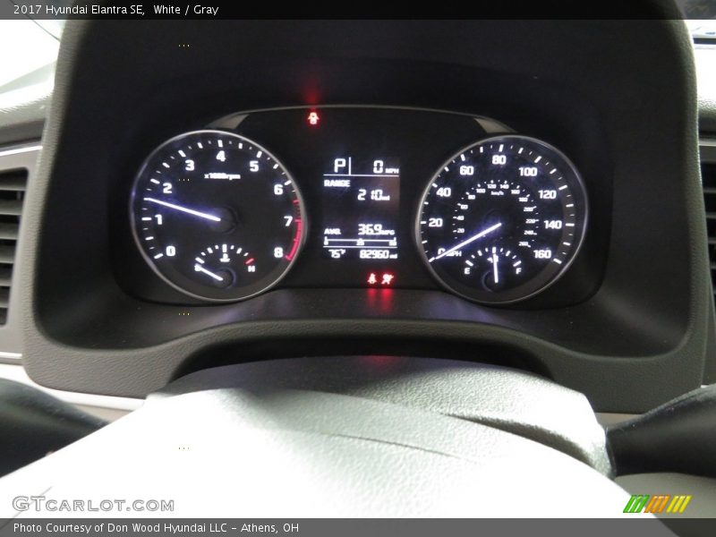 White / Gray 2017 Hyundai Elantra SE