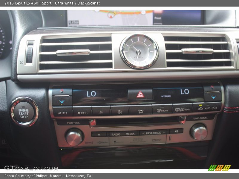 Controls of 2015 LS 460 F Sport