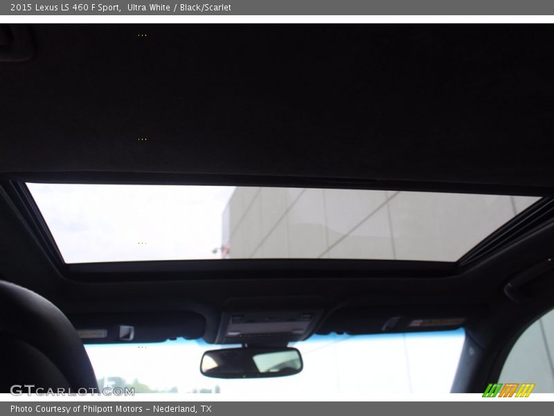 Ultra White / Black/Scarlet 2015 Lexus LS 460 F Sport