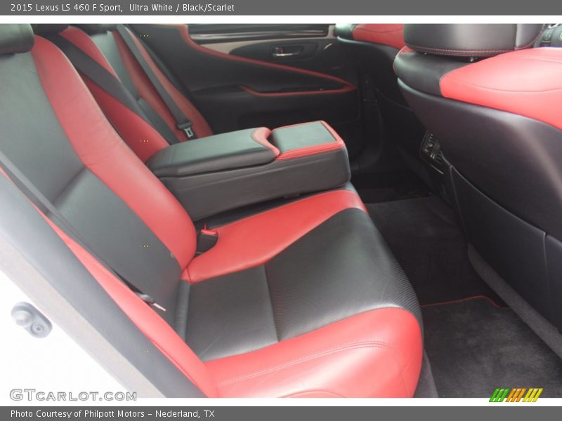 Rear Seat of 2015 LS 460 F Sport
