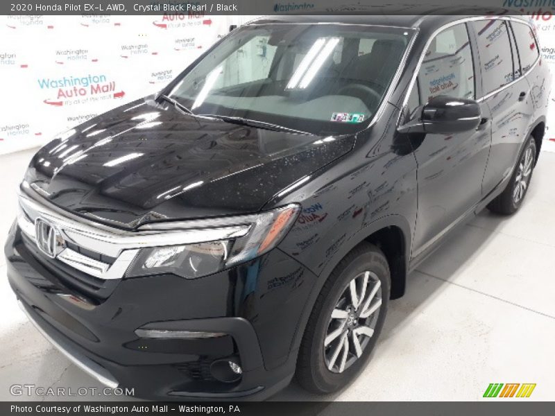 Crystal Black Pearl / Black 2020 Honda Pilot EX-L AWD