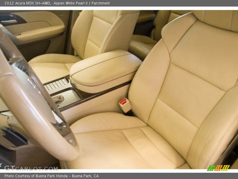 Aspen White Pearl II / Parchment 2012 Acura MDX SH-AWD