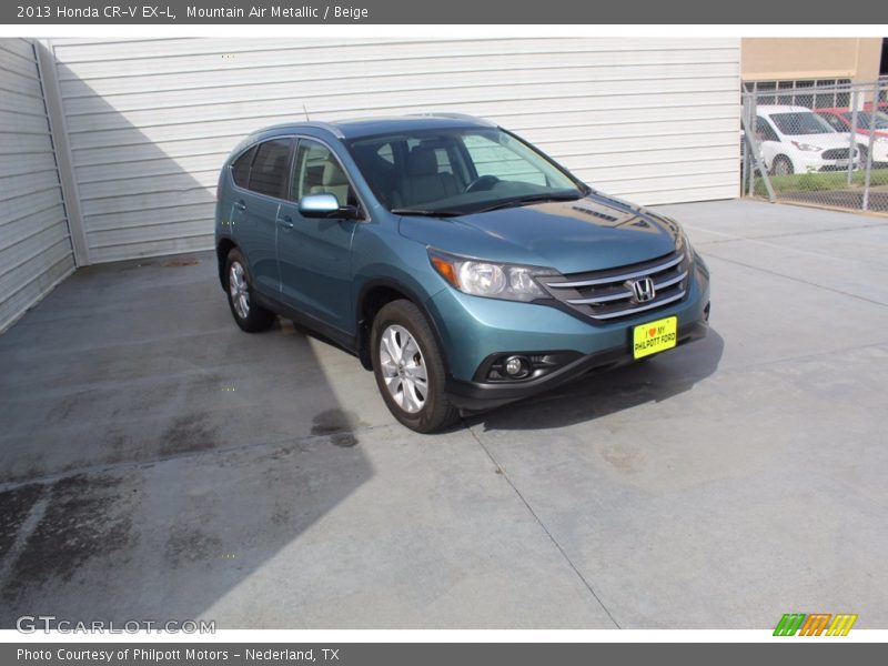 Mountain Air Metallic / Beige 2013 Honda CR-V EX-L