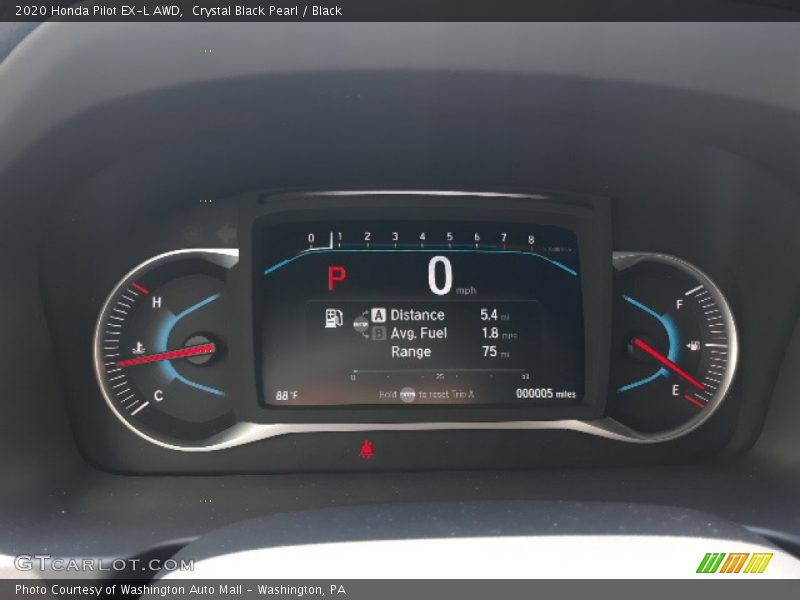 Crystal Black Pearl / Black 2020 Honda Pilot EX-L AWD