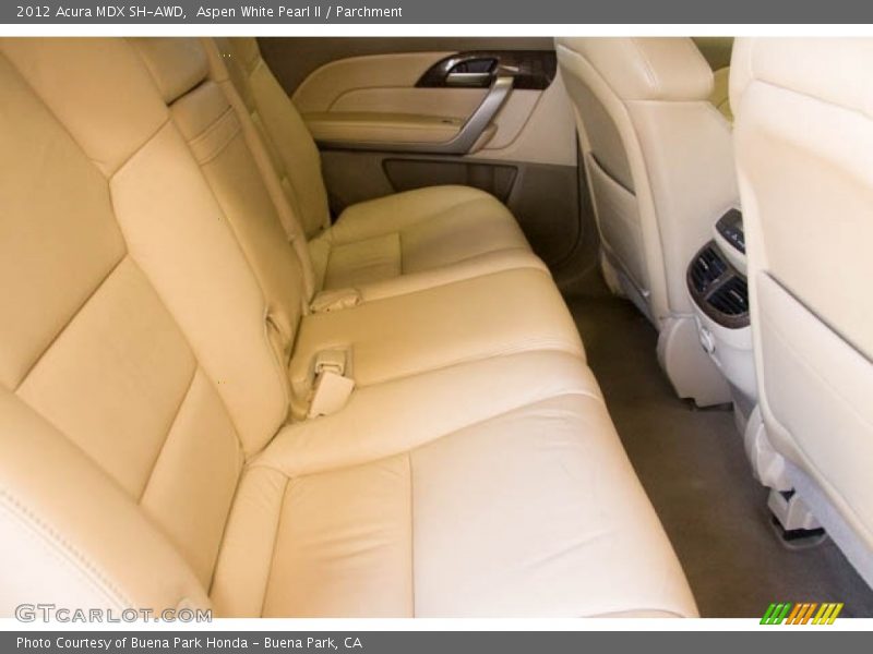 Aspen White Pearl II / Parchment 2012 Acura MDX SH-AWD