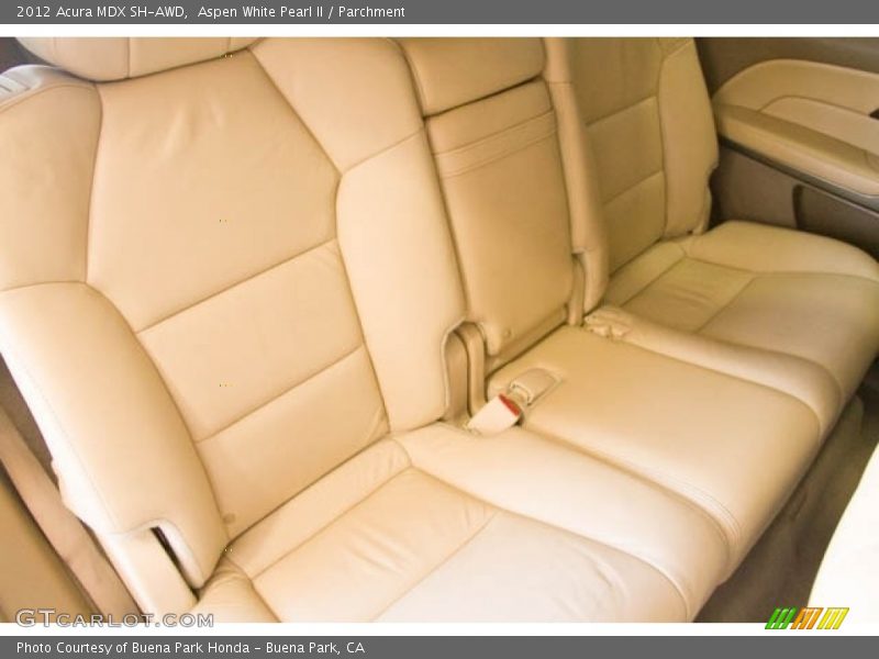 Aspen White Pearl II / Parchment 2012 Acura MDX SH-AWD