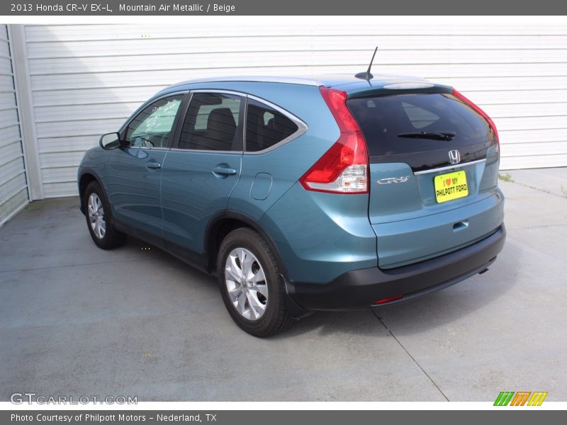 Mountain Air Metallic / Beige 2013 Honda CR-V EX-L