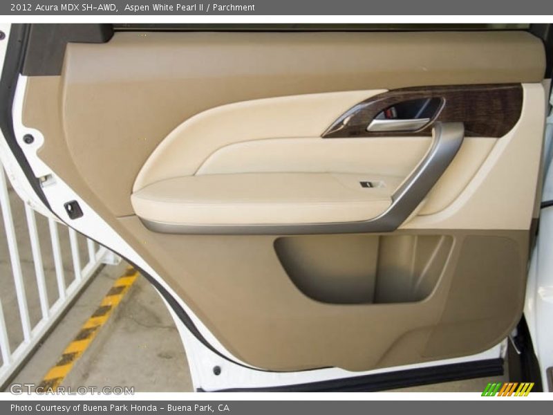 Aspen White Pearl II / Parchment 2012 Acura MDX SH-AWD
