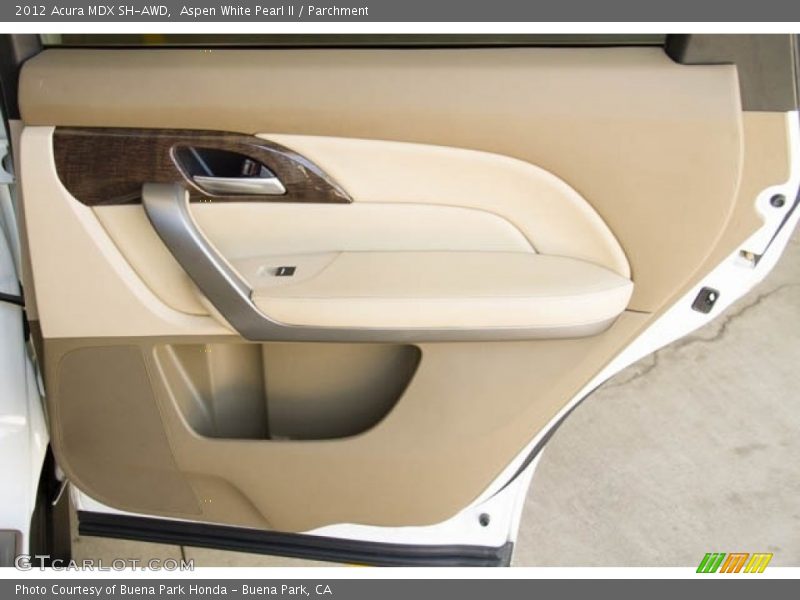 Aspen White Pearl II / Parchment 2012 Acura MDX SH-AWD