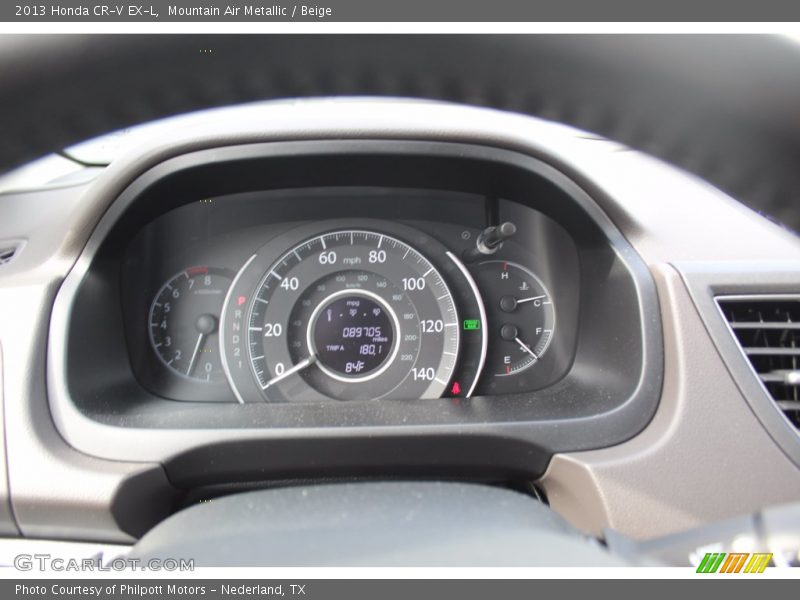 Mountain Air Metallic / Beige 2013 Honda CR-V EX-L
