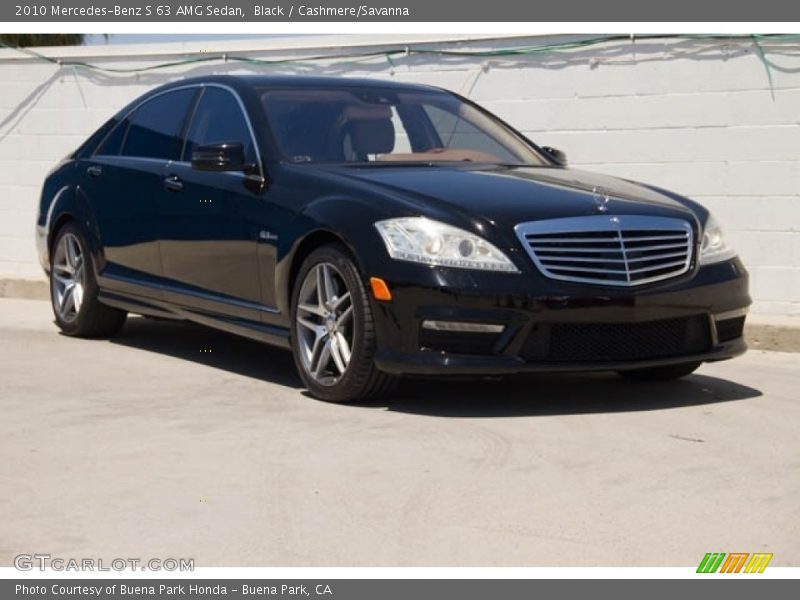 Black / Cashmere/Savanna 2010 Mercedes-Benz S 63 AMG Sedan