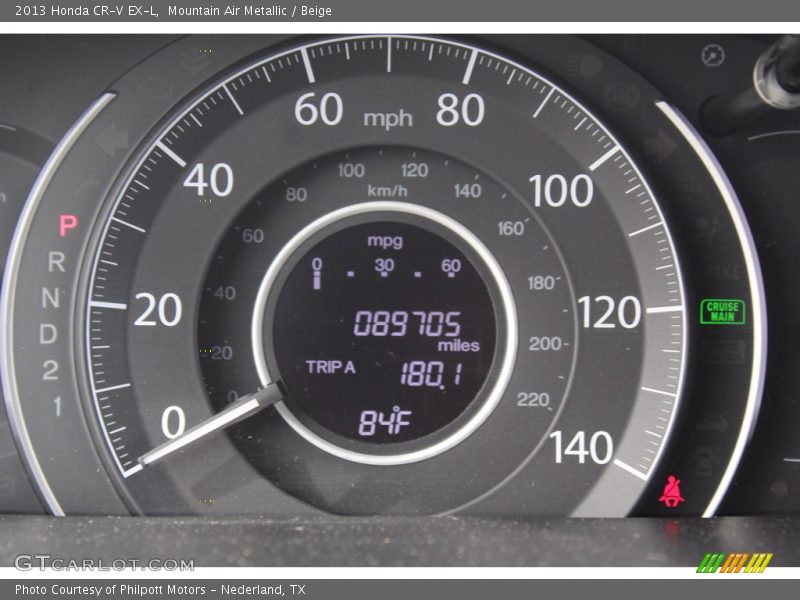 Mountain Air Metallic / Beige 2013 Honda CR-V EX-L