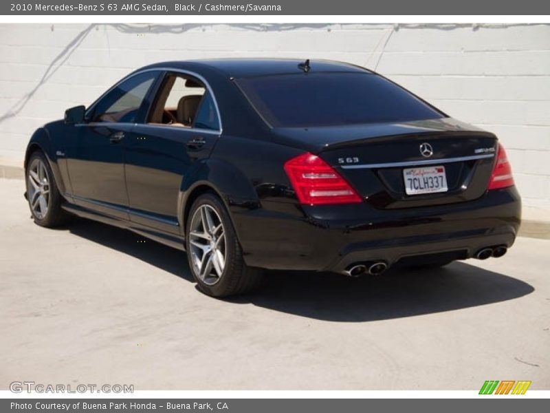 Black / Cashmere/Savanna 2010 Mercedes-Benz S 63 AMG Sedan