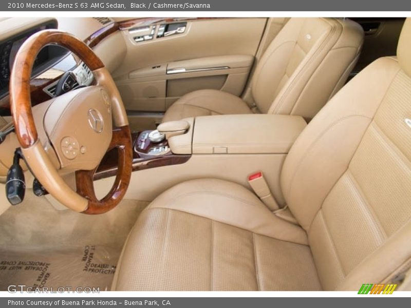 Black / Cashmere/Savanna 2010 Mercedes-Benz S 63 AMG Sedan