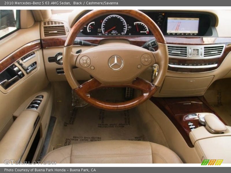 Black / Cashmere/Savanna 2010 Mercedes-Benz S 63 AMG Sedan