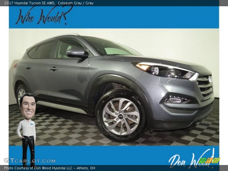 Coliseum Gray / Gray 2017 Hyundai Tucson SE AWD