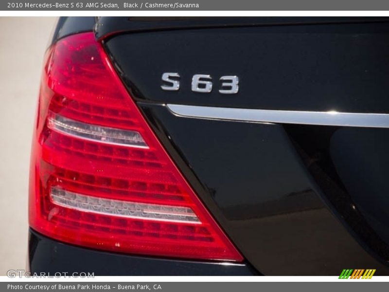 Black / Cashmere/Savanna 2010 Mercedes-Benz S 63 AMG Sedan