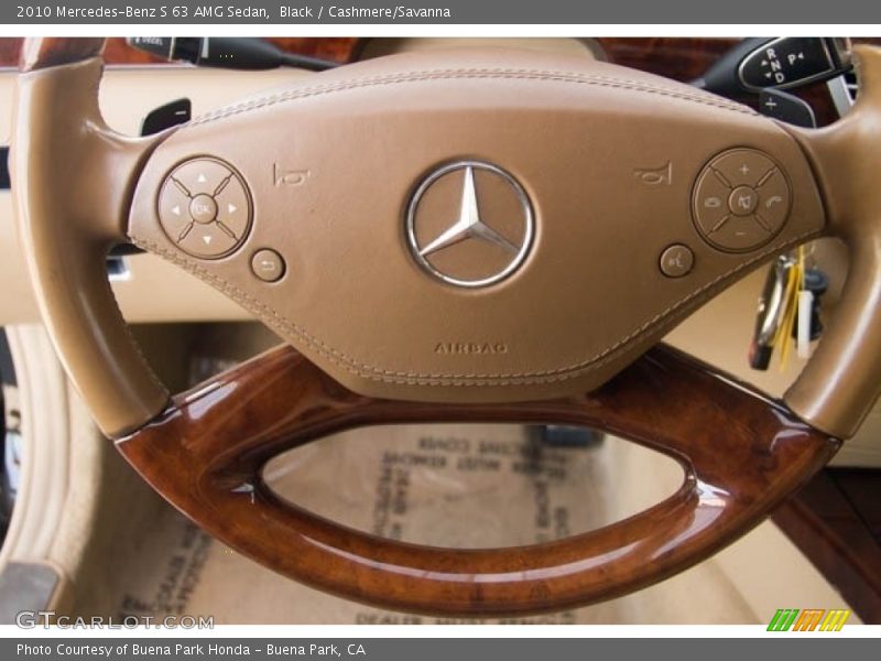 Black / Cashmere/Savanna 2010 Mercedes-Benz S 63 AMG Sedan