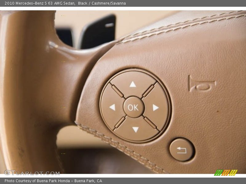 Black / Cashmere/Savanna 2010 Mercedes-Benz S 63 AMG Sedan